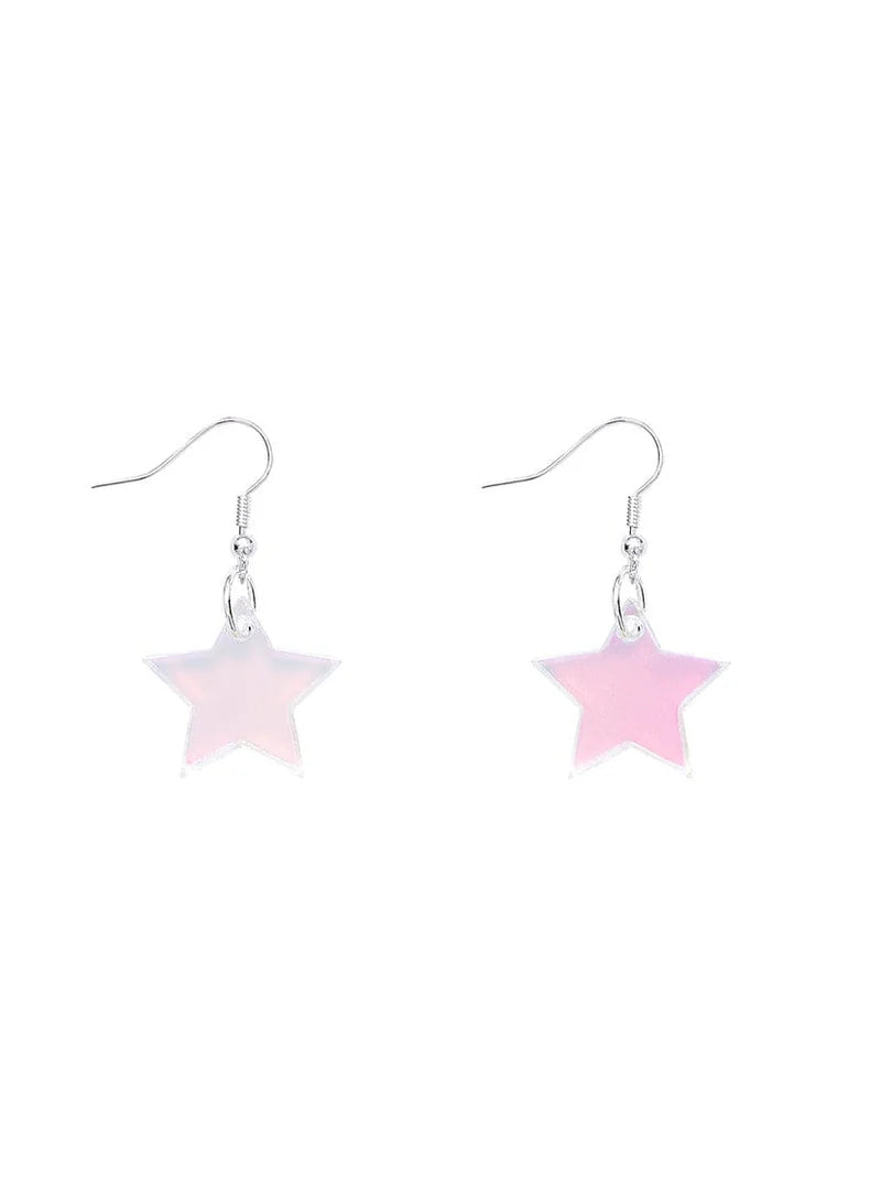 Tatty Devine iridescent star earrings