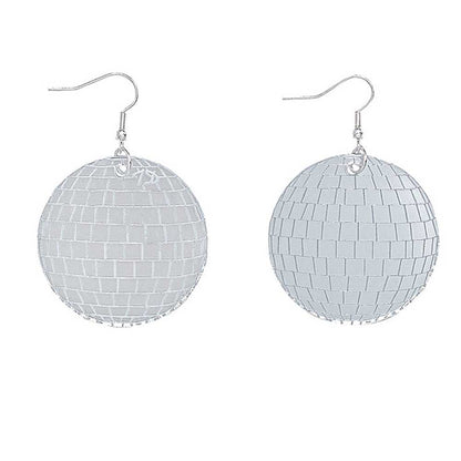 Tatty Devine deluxe mirrored disco ball earrings