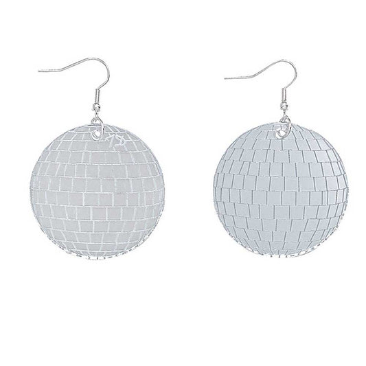 Tatty Devine deluxe mirrored disco ball earrings