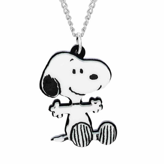 Tatty Devine x Snoopy hug pendant: Snoopy with open arms on a silver chain