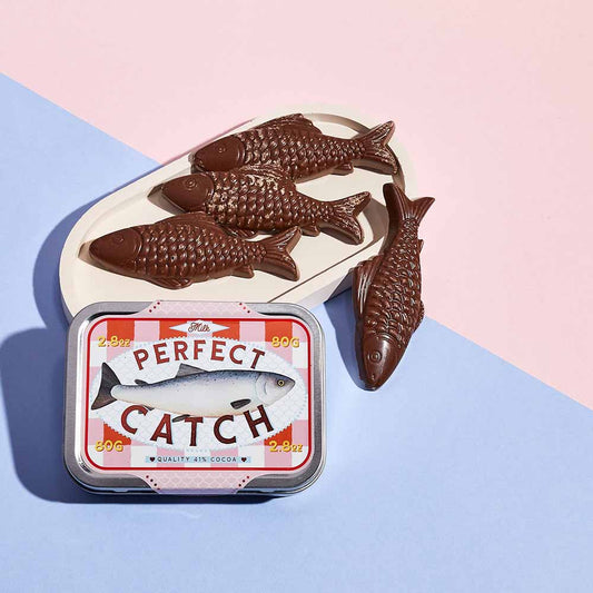 The Perfect Catch tin of chocolate sardines