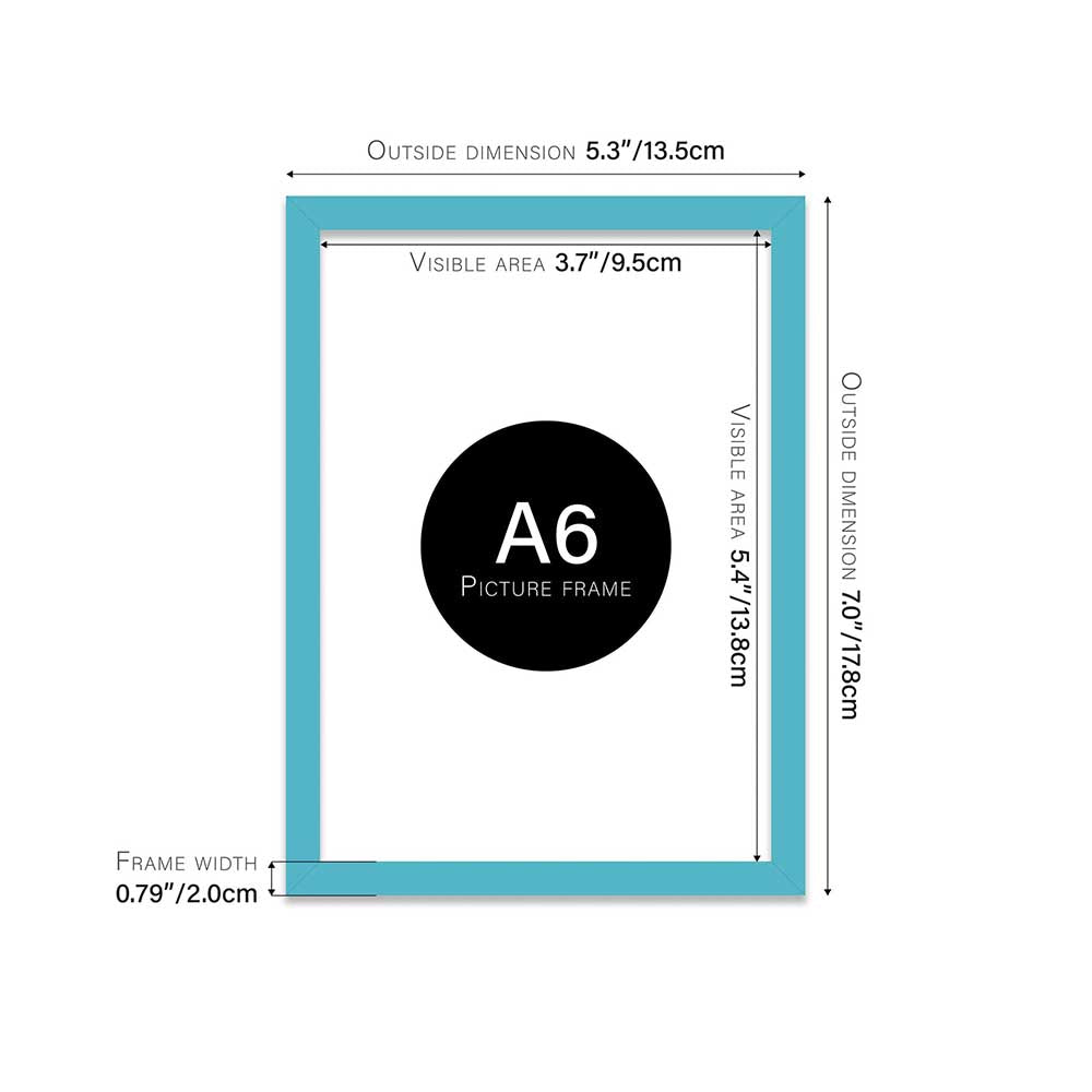 Turquoise Frame A6