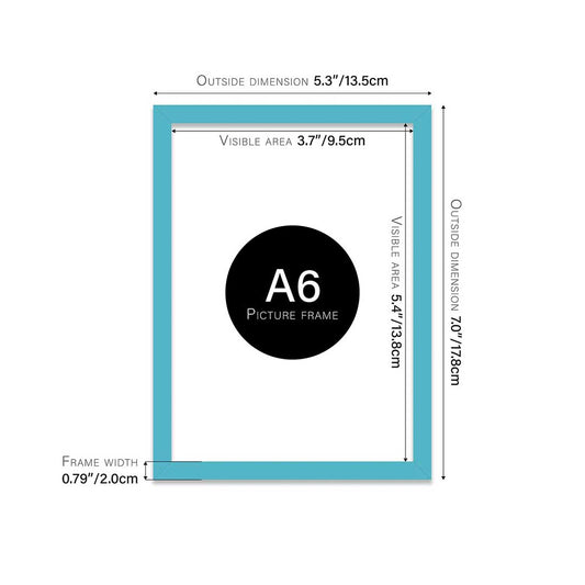 Turquoise Frame A6