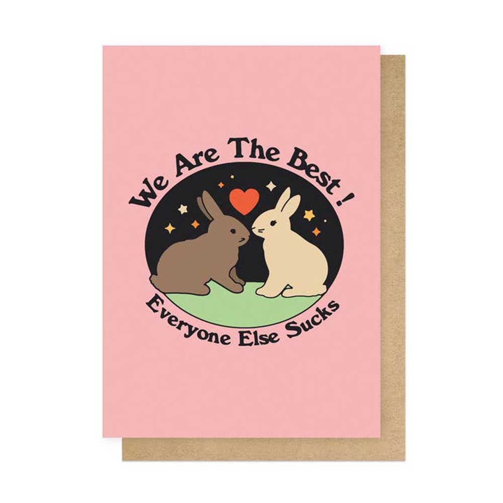 We Are the Best card with its kraft envelope