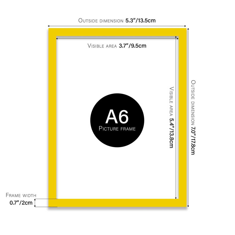 Yellow Frame A6