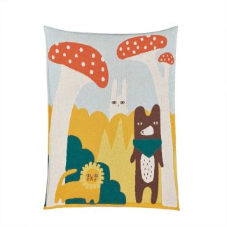 Donna Wilson Trees and Creatures Cotton Mini Blanket