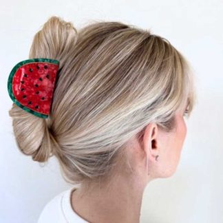 Solar Eclipse Watermelon Hair Clip