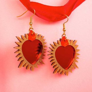 Tatty Devine Immaculate Heart Earrings Large