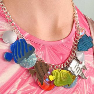 Tatty Devine Tropical Fish Tank Statement Necklace