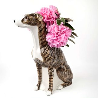 Quail Greyhound Vase