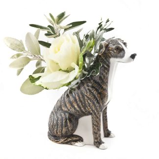 Quail Greyhound Vase