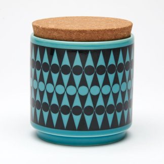 Magpie Hornsea Backgammon Teal Storage Jar