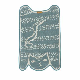 Donna Wilson Cat Bath Mat Blue