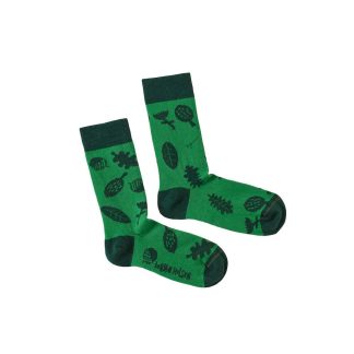 Donna Wilson Green Leaf Socks