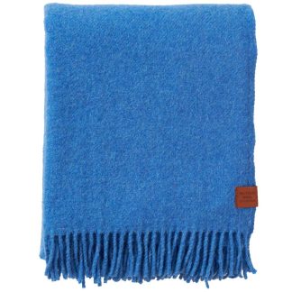 Klippan Blue Recycled Wool & Lambswool Throw