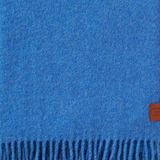 Klippan Blue Recycled Wool & Lambswool Throw