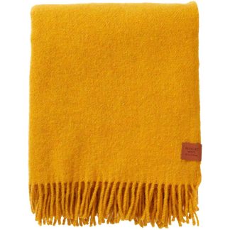 Klippan Mustard Recycled Wool & Lambswool Throw