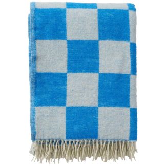 Klippan Tile Blue Recycled Merino & New Merino Brushed Throw