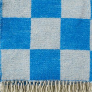 Klippan Tile Blue Recycled Merino & New Merino Brushed Throw