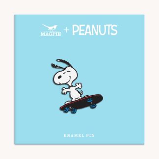 Peanuts Enamel Pin, Skateboard