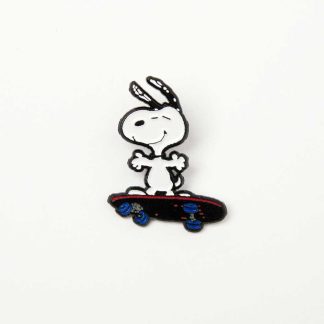 Peanuts Enamel Pin, Skateboard