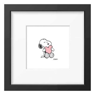 Peanuts Framed Print, Heart