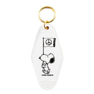 Peanuts Key Tag Snoopy Peace