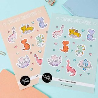 Punky pins Dinosaur sticker love