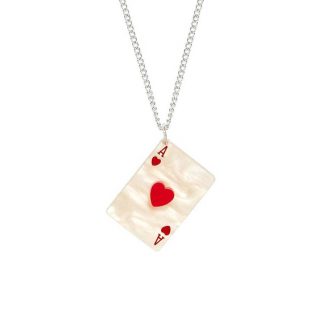 Tatty Devine Ace Of Hearts Card Pendant