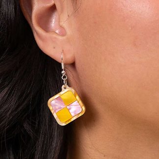 Tatty Devine Battenberg Cake Earrings