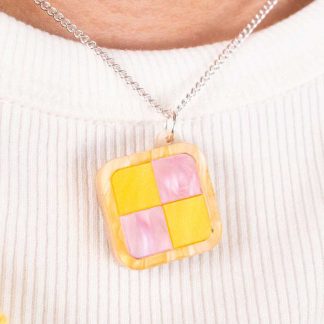 Tatty Devine Battenberg Cake Pendant