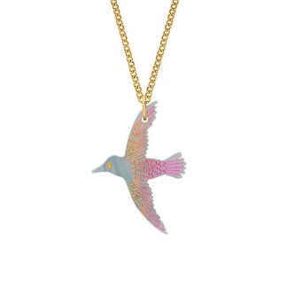 Tatty Devine Hummingbird Pendant Ombre