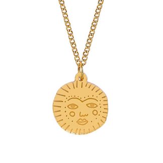 Tatty Devine x The Printed Peanut Golden Sun Pendant