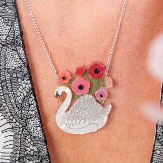 Tatty Divine Vintage Swan Necklace