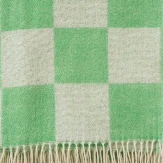 Tile Green Recycled Merino & New Merino Brushed Throw