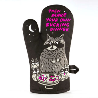 Make Your Own Dinner Oven Mitt Racoon