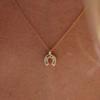 Mini Lucky Charm Necklace Gold