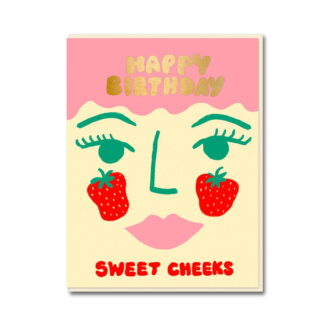 1973 Happy Birthday Sweet Cheeks Card 1766