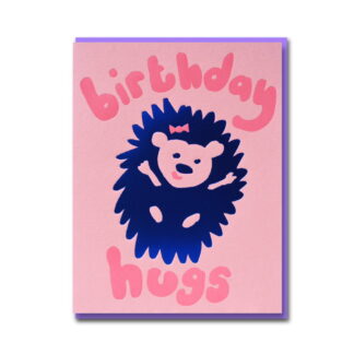 1973 Hedgehog Hugs Birthday Card 0125