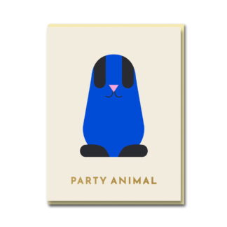 1973 Party Animal Bunny Card 3272