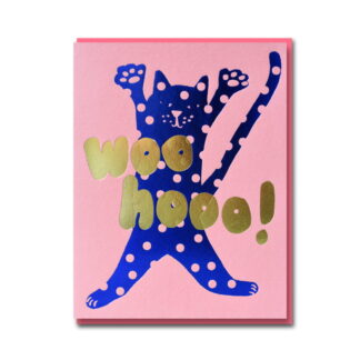 1973 Woo Hoo Spotty Cat Card 0121