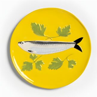 &k Yellow Sardine Plate