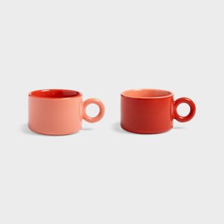 &k Mug Chiquito Set of 2 Red