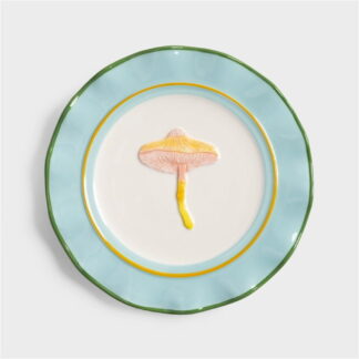 &k Light Blue Magic Mushroom Plate