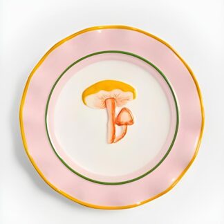 &k Pink Magic Mushroom Plate