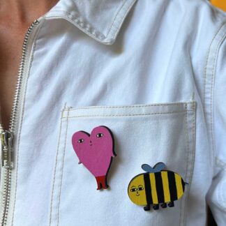 Donna Wilson Lovey Pin Badge