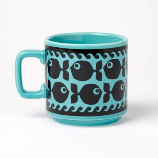 Magpie x Hornsea Teal Fish Mug