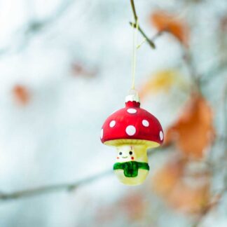 Happy Mushroom Shaped Bauble