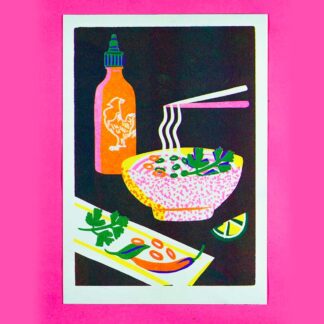 Naomi Wilkinson A4 Riso Print Noodles