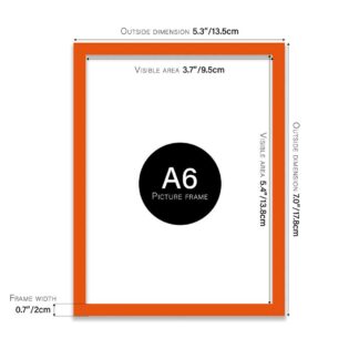 Orange Frame A6